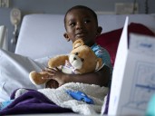 Race car drivers bring bears, smiles to hospitalized kids