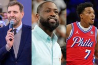 Dwyane Wade Has 3 Words For Dirk Nowitzki’s “Desk Job” As Kyle Lowry Joins Them