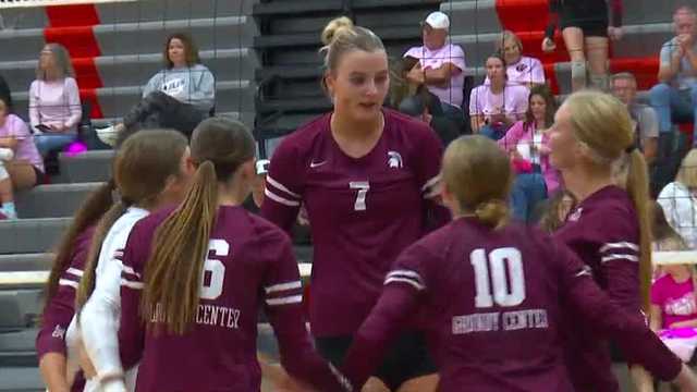 This 6-foot-8 high school volleyball star is crushing the competition