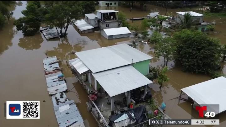 La lluvias mantienen bajo el agua  a comunidades del sur de Veracruz