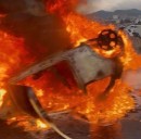 Volcadura e incendio de vehículo detienen tránsito en Ecatepec