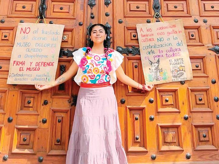 Integrantes de colectivo insisten en reabrir el Museo Dolores Olmedo