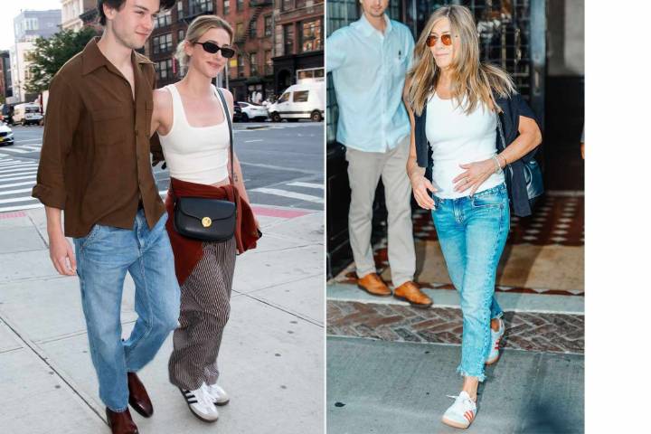 Jennifer Aniston, Jessica Alba, and More Stars Wear Adidas Sneakers