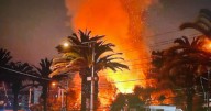 El banderazo de los hinchas de la U termina en incendio frente al hotel de concentración en La Serena
