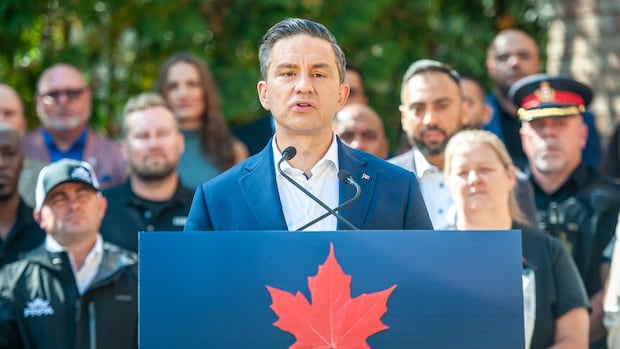 Poilievre pitches crime crackdown, saying some communities have become 'war zones'