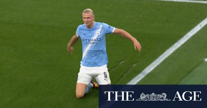 Haaland scores record breaking goal