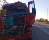 Accidente en la autopista de las Serranías Puntanas: un camionero resultó herido