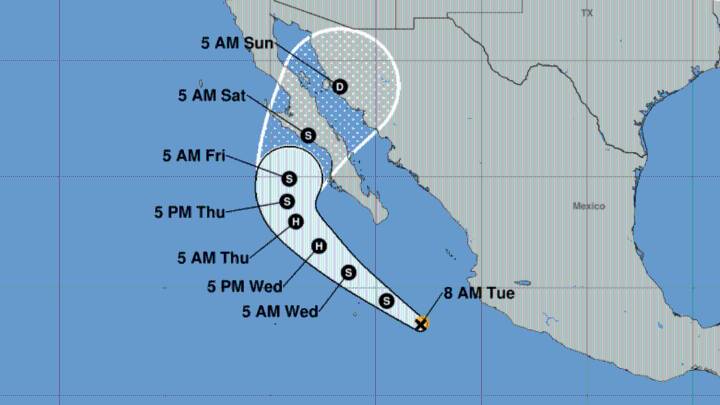 Tormenta tropical Lorena en el Pacífico: sigue su trayectoria