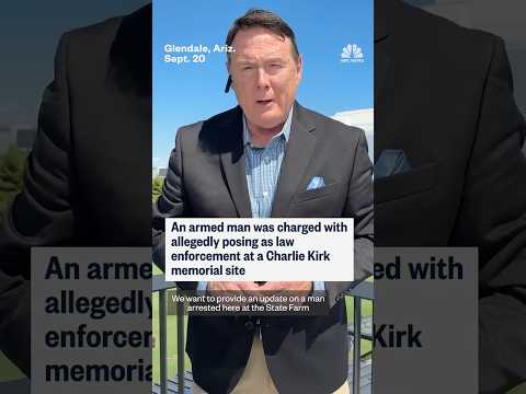 Armed man charged after allegedly posing as law enforcement at Charlie Kirk memorial site