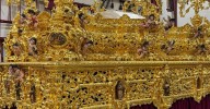 Finaliza el proceso de dorado del paso del Santísimo Cristo de la Sangre de San Benito