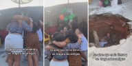 Socavón aparece en una casa de la CDMX y sorprende a cinco jóvenes durante convivencia: video se vuelve viral
