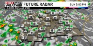 First Alert Weather: Scattered showers, storms Sunday afternoon