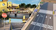 Así se verá el nuevo cruce peatonal en Unison de Hermosillo; con semáforos, botón para cruzar, iluminación y cámaras (FOTOS)