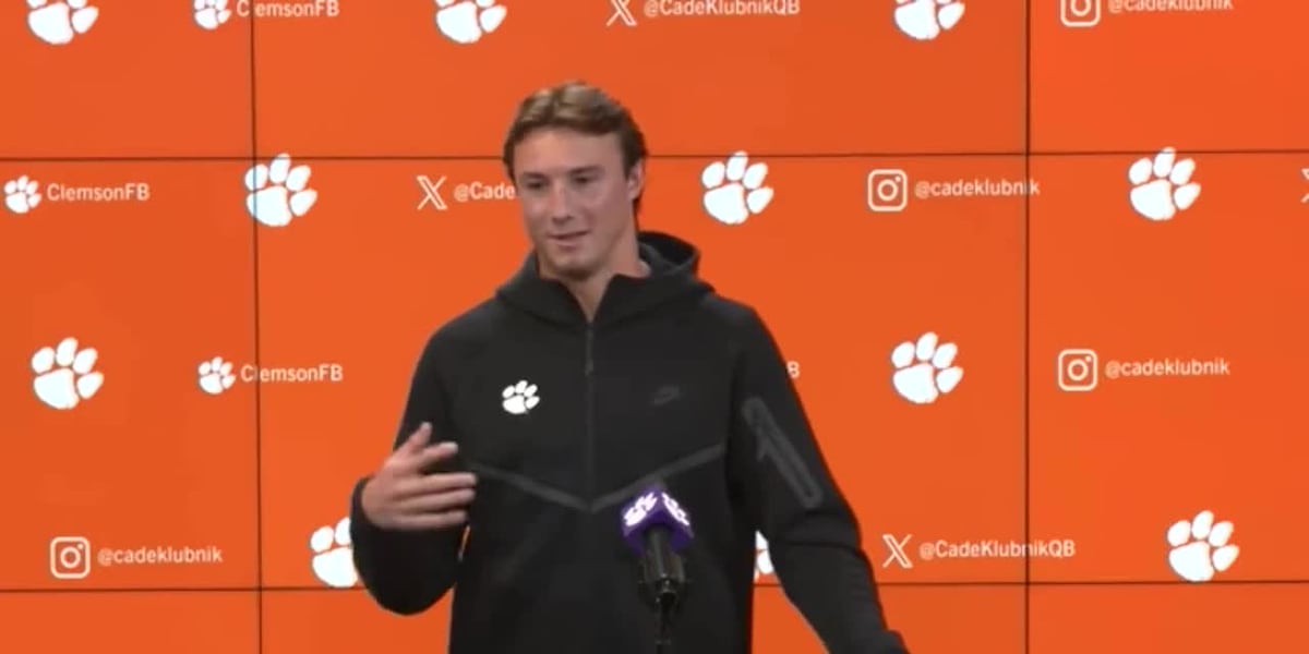 Clemson QB Klubnik's full comments on Georgia Tech Stadium