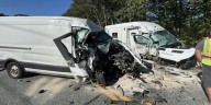 Two vans crash on Vt. Route 103 in Chester