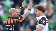NRL 2025: Reece Walsh headbutt, Dean Young, Ashley Klein reaction, sin bin, suspension, Broncos vs Raiders, finals week one