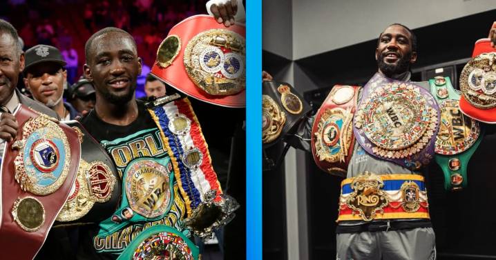 Le ganó a Canelo todos sus cinturones, pero, ¿A qué títulos tuvo que renunciar Crawford para pelear contra Álvarez?
