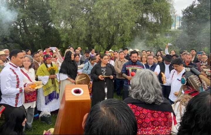 Comunidades indígenas consagran bastones de mando para nuevos ministros de la SCJN