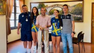 Recepción en Cangas de Onís a Cristina Márquez y Amelia Labra, campeonas de España de Voleibol (pista)