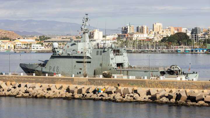 La Armada ultima los detalles para que parta de Cartagena el buque 'Furor' que protegerá a la flotilla que va rumbo a Gaza