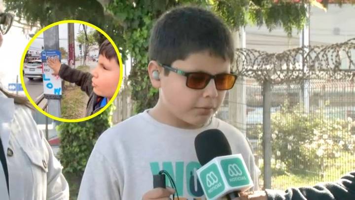 "Que respeten los derechos": Niño con discapacidad visual denuncia vandalización de señalética en braille y se llena de elogios
