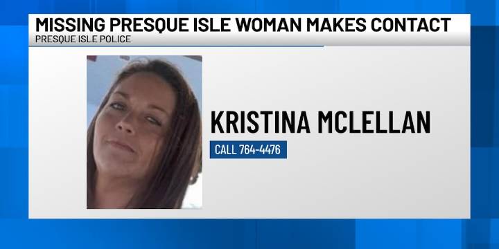 Missing Presque Isle woman makes contact, police say