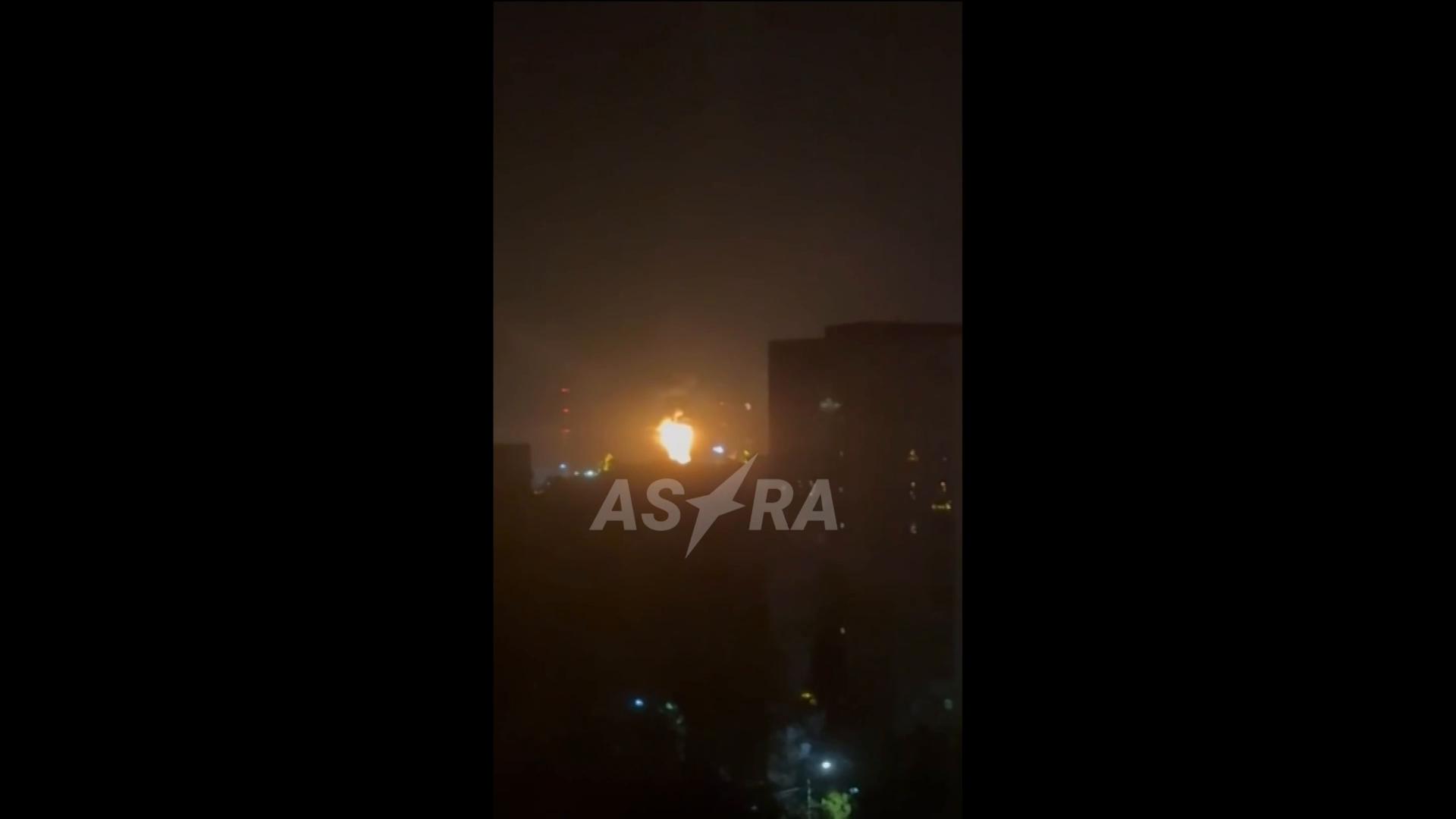 Ukrainian drones strike one of Russia's top oil refineries, sparking a fire