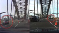A dangerous three-point turn by a driver on Sydney’s Harbour Bridge is ridiculed by the internet and condemned by transport bosses