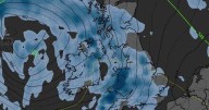 UK weather: 680-mile wall of rain to batter Britain as maps turn horror blue
