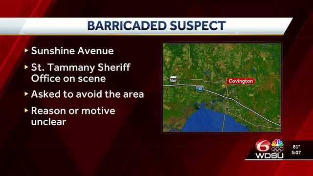 Person barricaded inside home in Covington, public asked to avoid the area