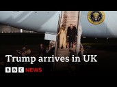 US President Donald Trump and wife Melania land in UK for historic second state visit