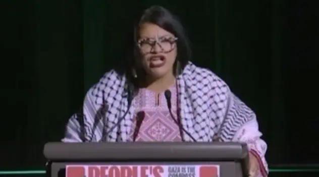 Michigan Rep. Tlaib Says Gaza Is "America’s Compass" At Anti