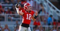 QB Ryan Puglisi makes the most of his first game action with Georgia