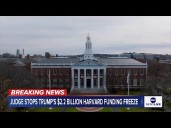 Judge blocks Trump's $2.2 billion Harvard funding freeze
