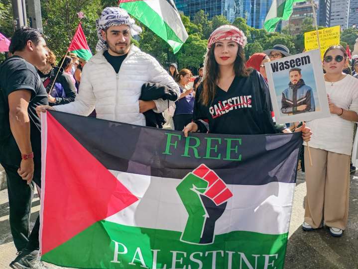 Marcha de apoyo a Palestina en CDMX || Manifestantes exigen a México romper relaciones con Israel