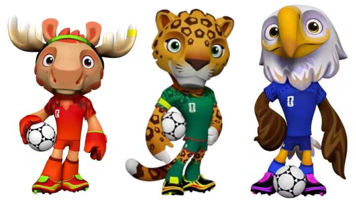 Así son Maple, Zayu y Clutch, las mascotas oficiales del Mundial 2026