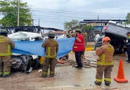 Fatal accidente en el Blvd. Colosio deja cinco muertos, entre ellos dos menores