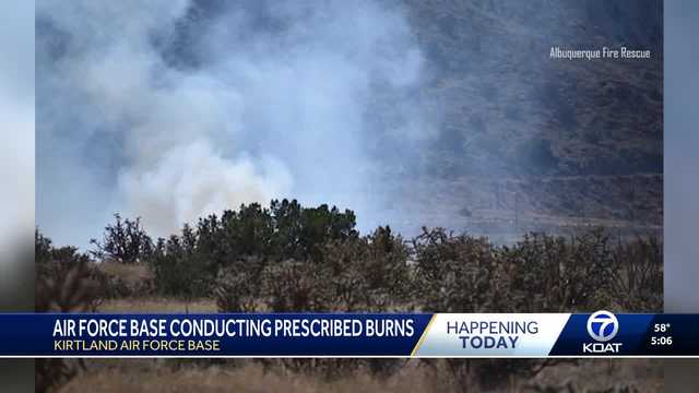 Kirtland AFB conducting prescribed burns to prevent wildfires