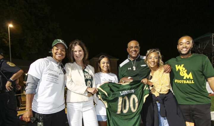 W&M Celebrates Coach London as He Hits Milestone with 100th Career Win