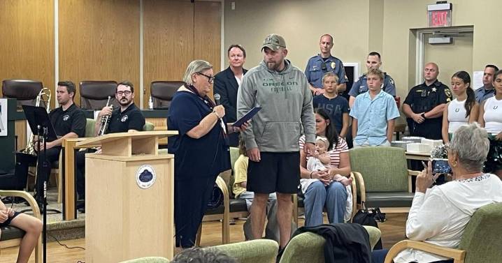Rain washes out parade for Wounded Warrior in Downbeach