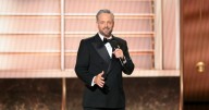 Host Nate Bargatze opens Emmys 2025, spoofing television and starting a charity clock