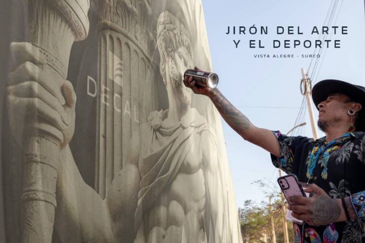 Jaime Alcántara y Omar Smash se unen para pintar mural en honor al deporte