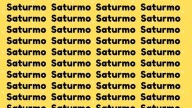 Sólo una mente perspicaz puede encontrar la palabra 'Saturno' en menos de 5 segundos