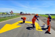 Realizaron trabajos de señalamiento en rutas nacionales de Entre Ríos