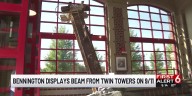 Bennington displays beam from Twin Towers on 9/11
