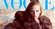 Lara Stone Bundles Up in Prada on the 'Quite Fabulous' September Cover of Vogue Singapore