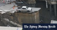 Bangkok sinkhole: Dramatic footage shows road collapse in Thai capital