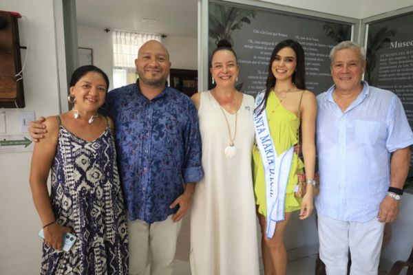 Señorita Santa Marta, Laura Saavedra, visitó el Museo del Banano