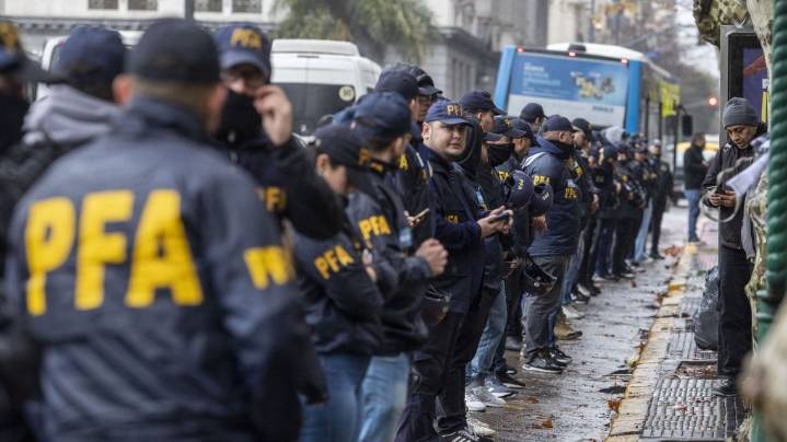 Megaoperativo durante la Marcha Federal y la sesión en Diputados: unos 1.100 agentes federales custodiarán el Congreso