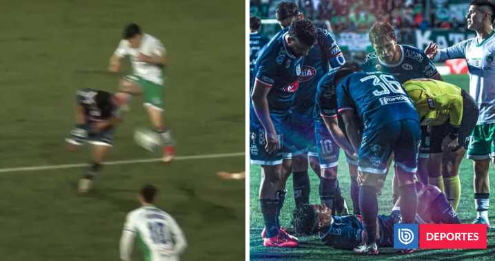 Grosero error en Segunda: árbitro deja sin sanción patada en la cara en el Puerto Montt vs Melipilla